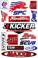 Sponsoren Sponsor Logo Racing Aufkleber / Sponsors Sticker Modellbau Model A4 1 Bogen 27x18 Cm ST056 - Modelli Dinamici (radiocomandati)