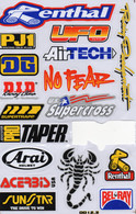 Sponsoren Sponsor Logo Racing Aufkleber / Sponsors Sticker Modellbau Model A4 1 Bogen 27x18 Cm ST076 - Modelos R/C (teledirigidos)