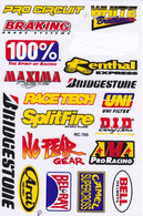 Sponsoren Sponsor Logo Racing Aufkleber / Sponsors Sticker Modellbau Model A4 1 Bogen 27x18 Cm ST081 - R/C Scale Models