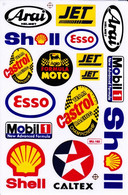 Sponsoren Sponsor Logo Racing Aufkleber / Sponsors Sticker Modellbau Model A4 1 Bogen 27x18 Cm ST084 - R/C Scale Models