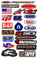 Sponsoren Sponsor Logo Racing Aufkleber / Sponsors Sticker Modellbau Model A4 1 Bogen 27x18 Cm ST129 - Decalcografie