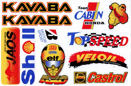 Sponsoren Sponsor Logo Racing Aufkleber / Sponsors Sticker Modellbau Model A4 1 Bogen 27x18 Cm ST159 - Pegatinas (calcas)