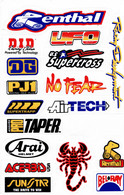 Sponsoren Sponsor Logo Racing Aufkleber / Sponsors Sticker Modellbau Model A4 1 Bogen 27x18 Cm ST175 - Transfer