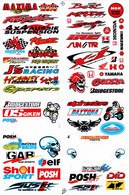 Sponsoren Sponsor Logo Racing Aufkleber / Sponsors Sticker Modellbau Model A4 1 Bogen 27x18 Cm ST188 - Aufkleber - Decals