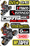 Sponsoren Sponsor Logo Racing Aufkleber / Sponsors Sticker Modellbau Model A4 1 Bogen 27x18 Cm ST190 - Aufkleber - Decals