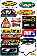 Sponsoren Sponsor Logo Racing Aufkleber / Sponsors Sticker Modellbau Model A4 1 Bogen 27x18 Cm ST191 - Decalcografie