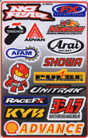 Sponsoren Sponsor Logo Racing Aufkleber / Sponsors Sticker Modellbau Model A4 1 Bogen 27x18 Cm ST258 - Transfer