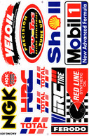 Sponsoren Sponsor Logo Racing Aufkleber / Sponsors Sticker Modellbau Model A4 1 Bogen 27x18 Cm ST337 - Outils & Peintures