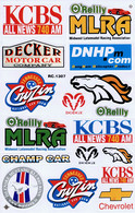 Sponsoren Sponsor Logo Racing Aufkleber / Sponsors Sticker Modellbau Model A4 1 Bogen 27x18 Cm ST373 - Outils & Peintures