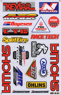 Sponsoren Sponsor Logo Racing Aufkleber / Sponsors Sticker Modellbau Model A4 1 Bogen 27x18 Cm ST429 - Farben & Werkzeuge