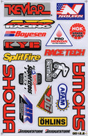 Sponsoren Sponsor Logo Racing Aufkleber / Sponsors Sticker Modellbau Model A4 1 Bogen 27x18 Cm ST429 - Outils & Peintures