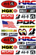 Sponsoren Sponsor Logo Racing Aufkleber / Sponsors Sticker Modellbau Model A4 1 Bogen 27x18 Cm ST433 - Transfer