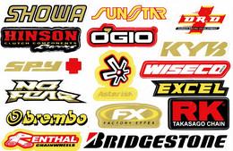 Sponsoren Sponsor Logo Racing Aufkleber / Sponsors Sticker Modellbau Model A4 1 Bogen 27x18 Cm ST435 - R/C Scale Models