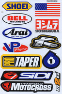 Sponsoren Sponsor Logo Racing Aufkleber / Sponsors Sticker Modellbau Model A4 1 Bogen 27x18 Cm ST468 - R/C Scale Models