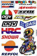Sponsoren Sponsor Logo Racing Aufkleber / Sponsors Sticker Modellbau Model A4 1 Bogen 27x18 Cm ST489 - R/C Scale Models