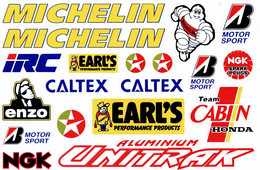 Sponsoren Sponsor Logo Racing Aufkleber / Sponsors Sticker Modellbau Model A4 1 Bogen 27x18 Cm ST495 - Modèles R/C
