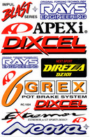 Sponsoren Sponsor Logo Racing Aufkleber / Sponsors Sticker Modellbau Model A4 1 Bogen 27x18 Cm ST534 - Modelos R/C (teledirigidos)