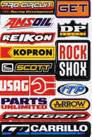 Sponsoren Sponsor Logo Racing Aufkleber / Sponsors Sticker Modellbau Model A4 1 Bogen 27x18 Cm ST541 - R/C Modelbouw