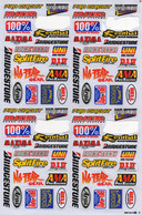 Sponsoren Sponsor Logo Racing Aufkleber / Sponsors Sticker Modellbau Model A4 1 Bogen 27x18 Cm ST558 - R/C Modelbouw