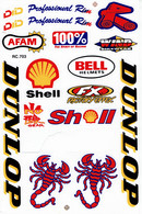 Sponsoren Sponsor Logo Racing Aufkleber / Sponsors Sticker Modellbau Model A4 1 Bogen 27x18 Cm ST563 - R/C Modelle (ferngesteuert)