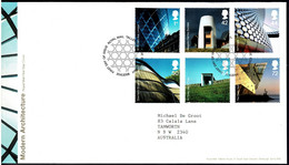 Great Britain 2006 Modern Architecture FDC - 2001-2010 Em. Décimales