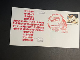 (4 Oø 9) Australia FDC - 2 Covers - 1979 - 50th Anniversary Of Red Cross Blood Donor Services - Covers & Documents