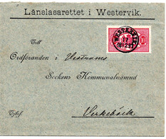 64108 - Schweden / Dienst - 1897 - 10o. Dienstmarke EF A Bf WESTERWIK - Oficiales