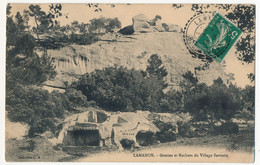 CPA - LAMANON (B Du R) - Grottes Et Rochers Du Village Sarrazin - Autres & Non Classés