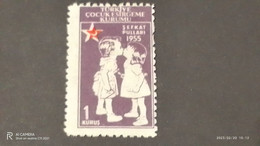 TÜRKEY--YARDIM PULLARI-1950- 60-  ÇOCUK ESİRGEME KURUMU  1K (*) - Timbres De Bienfaisance