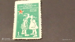 TÜRKEY--YARDIM PULLARI-1950- 60-  ÇOCUK ESİRGEME KURUMU  1K (*) - Timbres De Bienfaisance