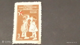 TÜRKEY--YARDIM PULLARI-1950- 60-  ÇOCUK ESİRGEME KURUMU  3K (*) - Timbres De Bienfaisance