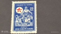 TÜRKEY--YARDIM PULLARI-1940- 50-  ÇOCUK ESİRGEME KURUMU  20P (*) - Timbres De Bienfaisance