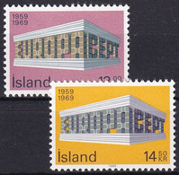 ISLAND 1969 Mi-Nr. 428/29 ** MNH - CEPT - Nuovi