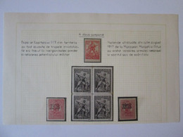 Roumanie Feuille 7 Timbre:Participation A La P.G.M.la 2 Campagne/Romania Sheet Of 7 Stamps Partici.WWI The 2 Campaign - Sammlungen