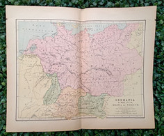 Johnston Map - Germania Vindelicia Rhaetia Noricum , XIX Century - Geographical Maps