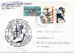 64127 - USA - 1964 - MiF A Bf ARMY & AIR FORCE POSTAL SERVICE A.P.O. 23 -> Westdeutschland - Arctic Expeditions