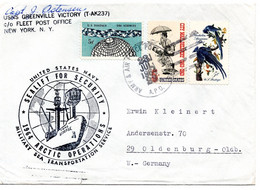 64127 - USA - 1964 - MiF A Bf ARMY & AIR FORCE POSTAL SERVICE A.P.O. 23 -> Westdeutschland - Arktis Expeditionen