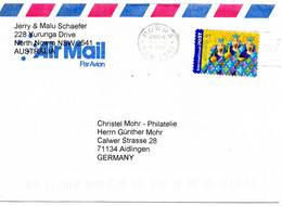 64129 - Australien - 2004 - $1 EF A LpBf NOWRA NSW -> Deutschland - Briefe U. Dokumente
