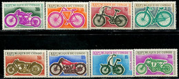 TT0504 Congo 1969 Various Motorcycles 8V Engraved Plate MNH - Autres & Non Classés