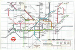 Plan Du Métro De Londres _ Underground - Format De Poche - 1973 - Europe