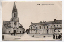 (72) 2633, Mayet, Lebouleux éditeur, Eglise Et Partie De La Place - Mayet