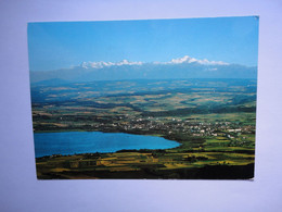 Suisse , Yverdon , Le Lac De Neuchâtel , Les Dents Du Midi Et Le Mont Blanc Vus De Mauborget "" Beau Timbre "" - Mauborget