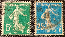 N° 137/140  (Variété, Lune) Avec Oblitération D'époque  TB - Oblitérés