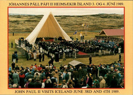 ! 1989 Papst Johannes Paul II. In Island, Iceland - Pausen