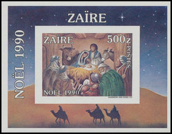 BL68**(1419)ND/OG - Noël / Kerstmis / Weihnachten / Christmas - 1990 - ZAÏRE - Ongebruikt