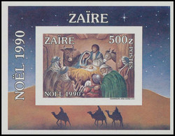 BL68**(1419)ND/OG - Noël / Kerstmis / Weihnachten / Christmas - 1990 - ZAÏRE - Gemälde
