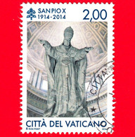 VATICANO - Usato - 2014 - Centenario Della Morte Di San Pio X - Statua - 2.00 - Oblitérés