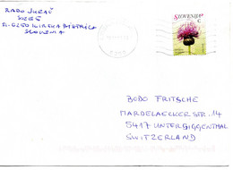 64133 - Slowenien - 2009 - "C"-Blume EF A Bf ILIRSKA BISTRICA -> Schweiz - Other & Unclassified