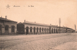 Belgique - Mouscron - La Gare - Edit.Emile Dumont - Animé - Carte Postale Ancienne - Mouscron - Möskrön
