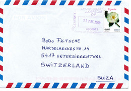 64136 - Spanien - 2009 - €0,60 Blume EF A LpBf L'HOSPITALET DE LLOBREGAT -> Schweiz - Andere & Zonder Classificatie